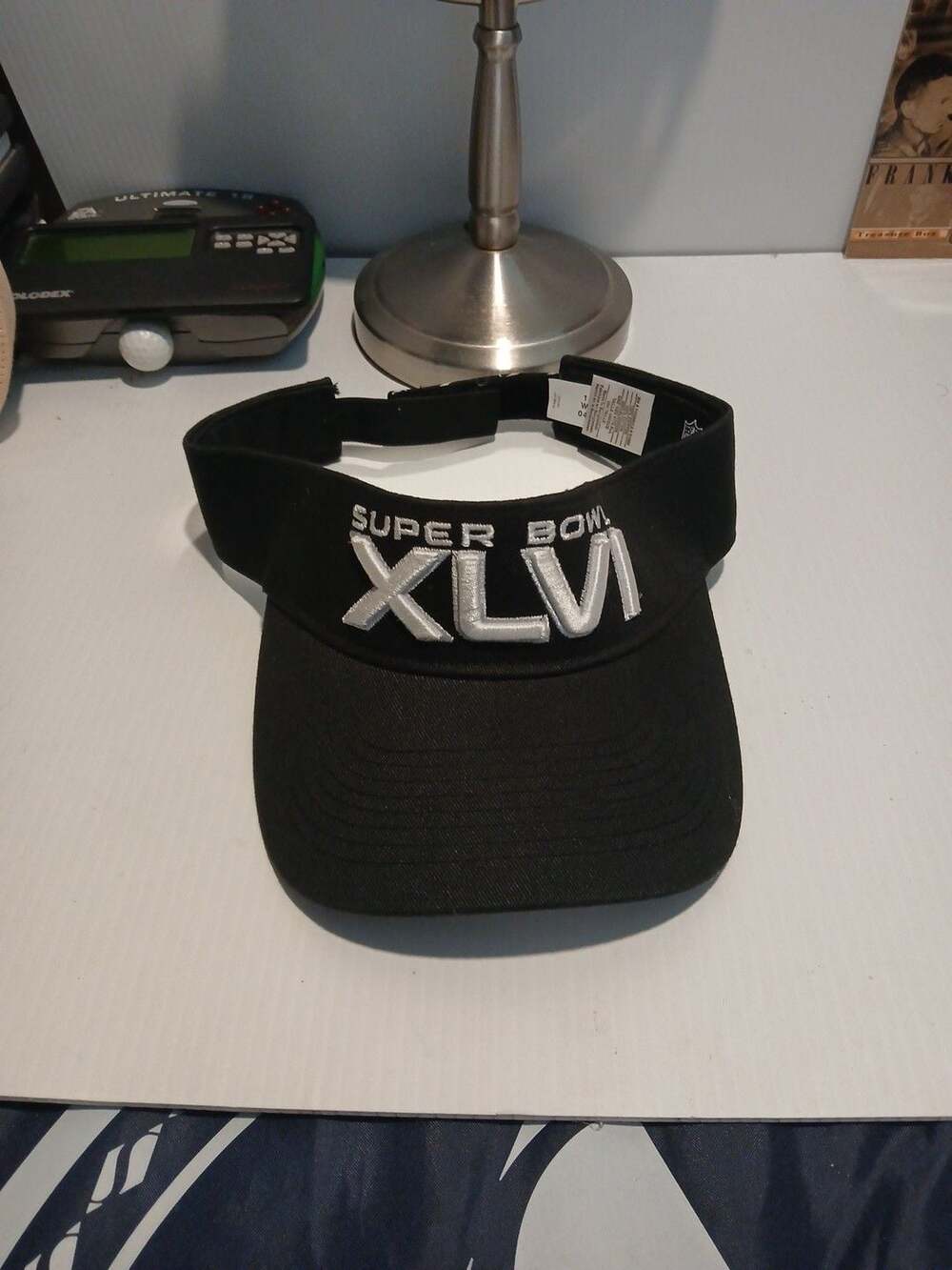Reebok NFL Super Bowl XLVI Visor Adult Black Indianapolis